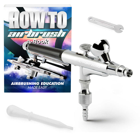 Dual-Action 2cc Gravity-Feed Airbrush Set - .2mm Nozzle